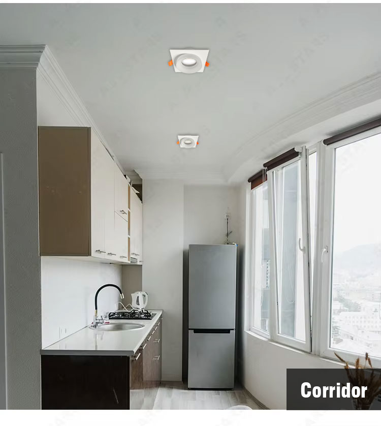 Modern Acrylic LED Embedded Spotlight with f<i></i>rame Lamp Housing for Indoor Light Covers