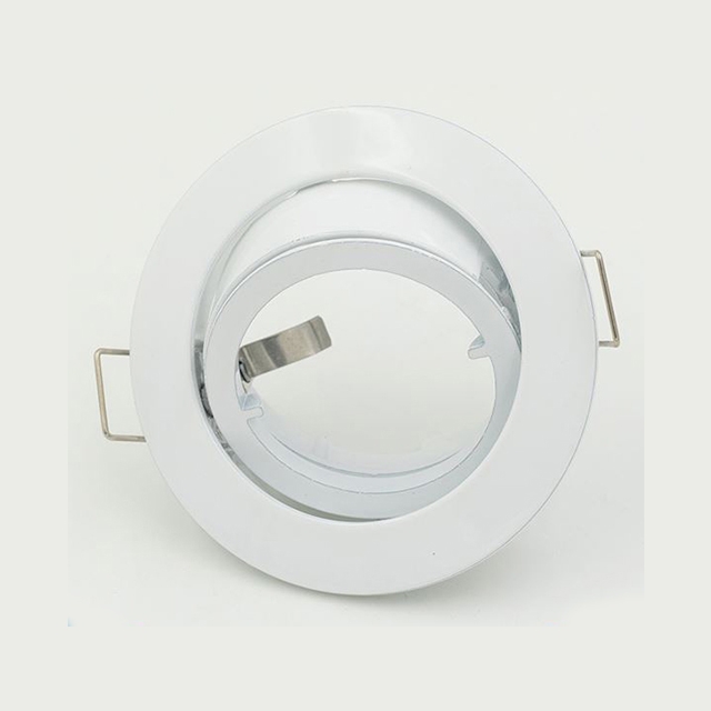 Hot LED Ceiling Light Parts Aluminum Spot GU10 Downlight Fixture Round Lamp Cover Housing MR 16 Lamp Shade