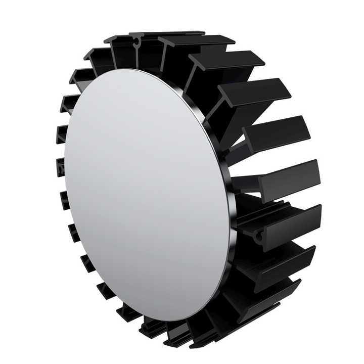 Video Light Heatsink Round LED Cob High Density Extrusion LED Heat Sink HS1700