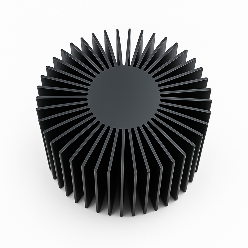 Aluminum Extruded Cold Forging Cylindrical Cooler LED Heatsink HS1100