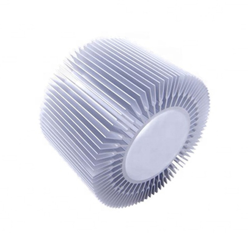Customizable High Power Extruded Aluminum Sunflower Pin Cylindrical LED COB Heatsink HS1200picture3