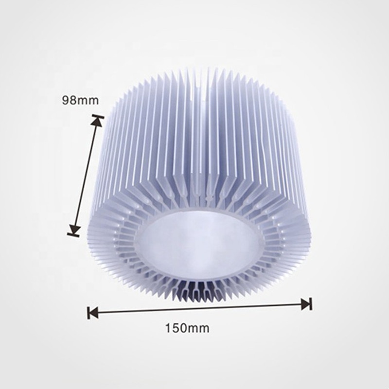 Customizable High Power Extruded Aluminum Sunflower Pin Cylindrical LED COB Heatsink HS1200picture5
