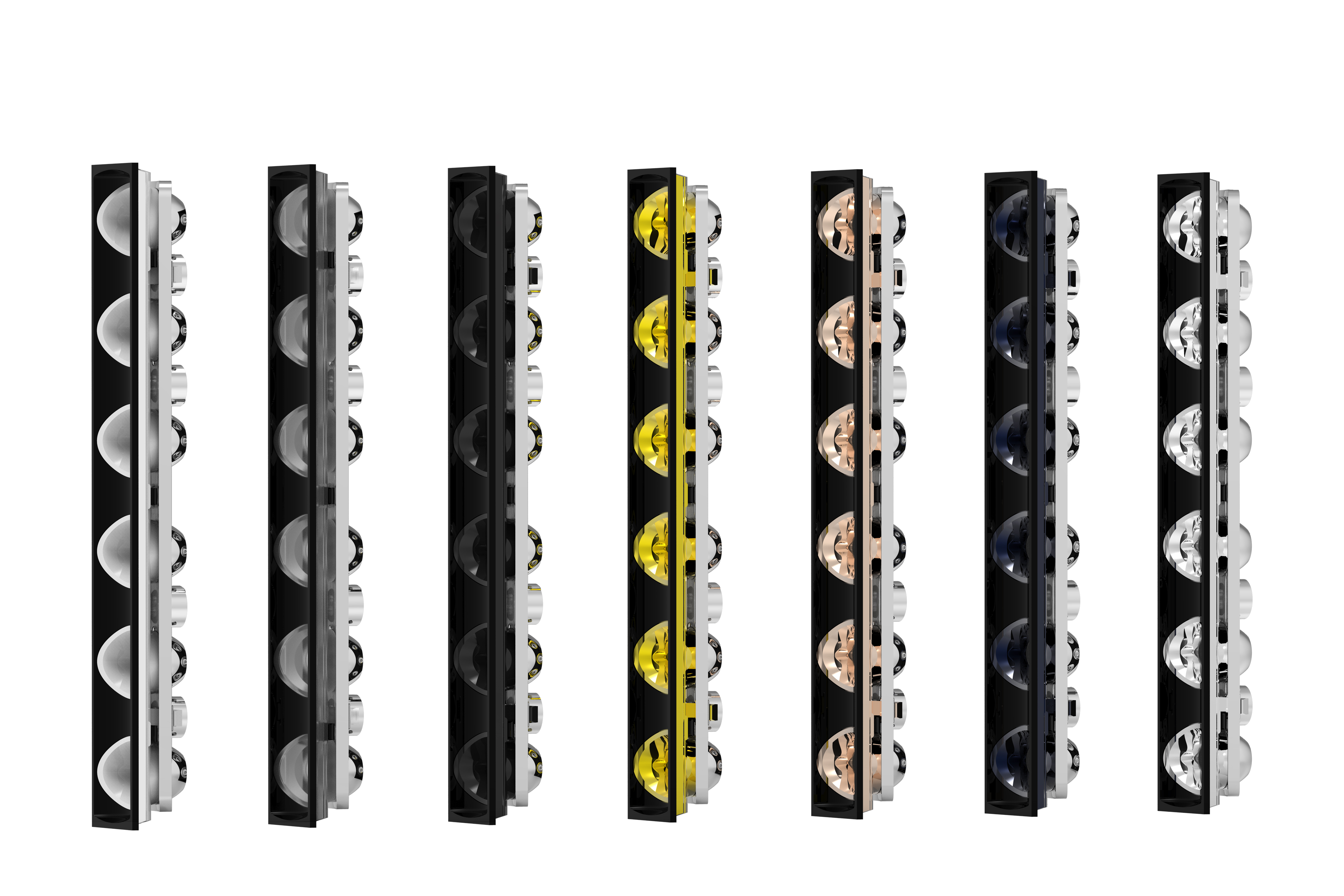 Linear Led Lens Ultra Thin Magnetic Track Light Reflector Ingot Shape
