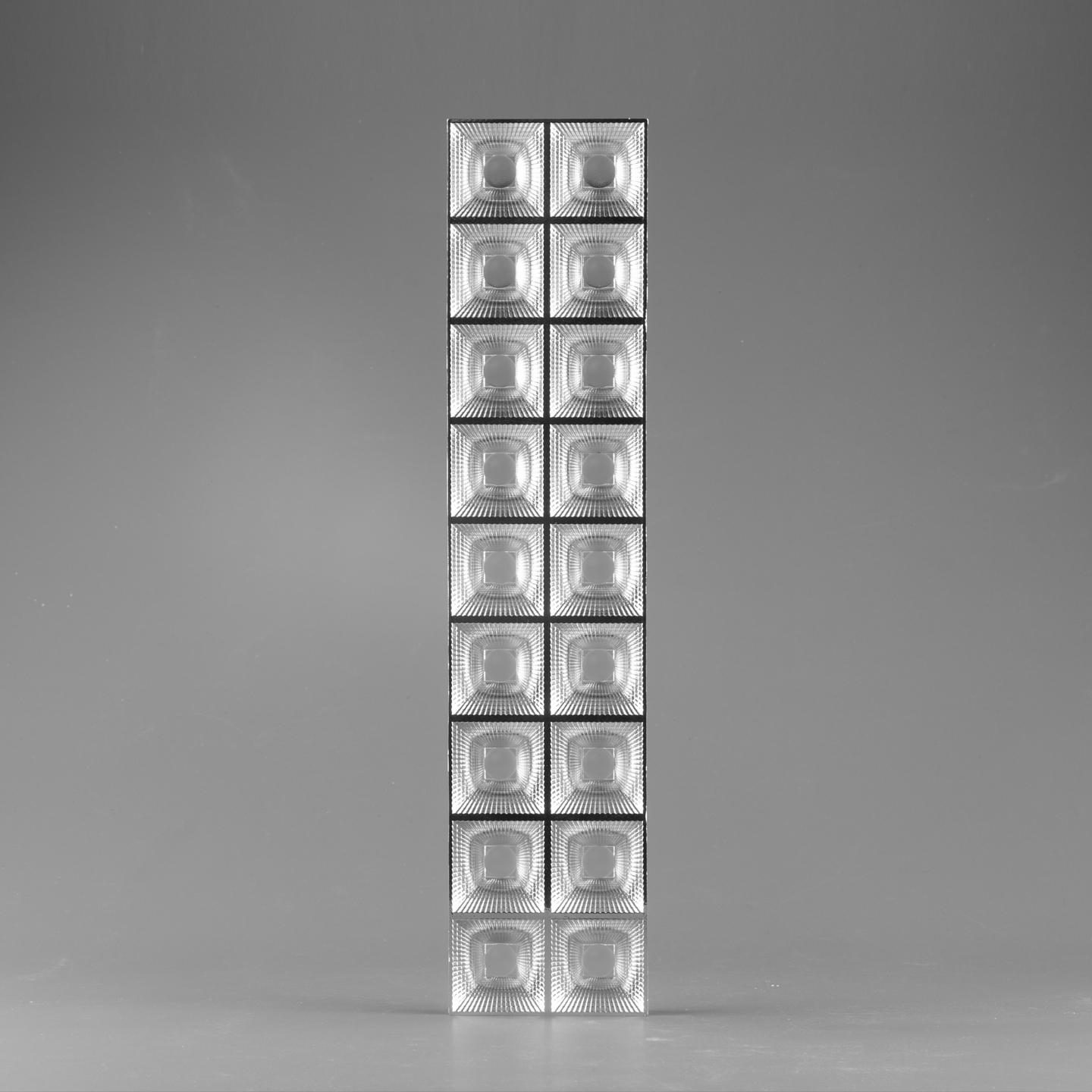 LED Optics Multi-lens Arrays 2X9 for Panel Light 85 Degree Anti-glare PC Led Lenses