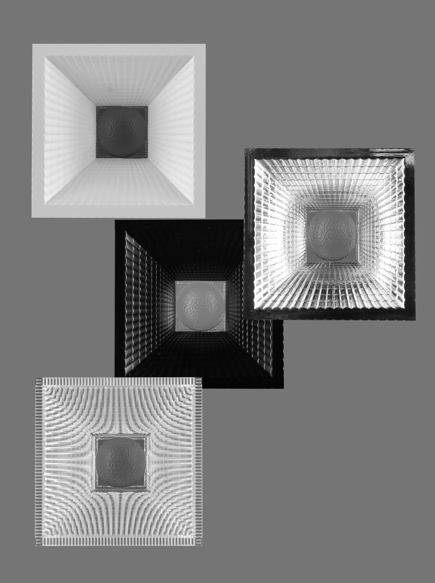 LED Optics Multi-lens Arrays 2X9 for Panel Light 85 Degree Anti-glare PC Led Lenses