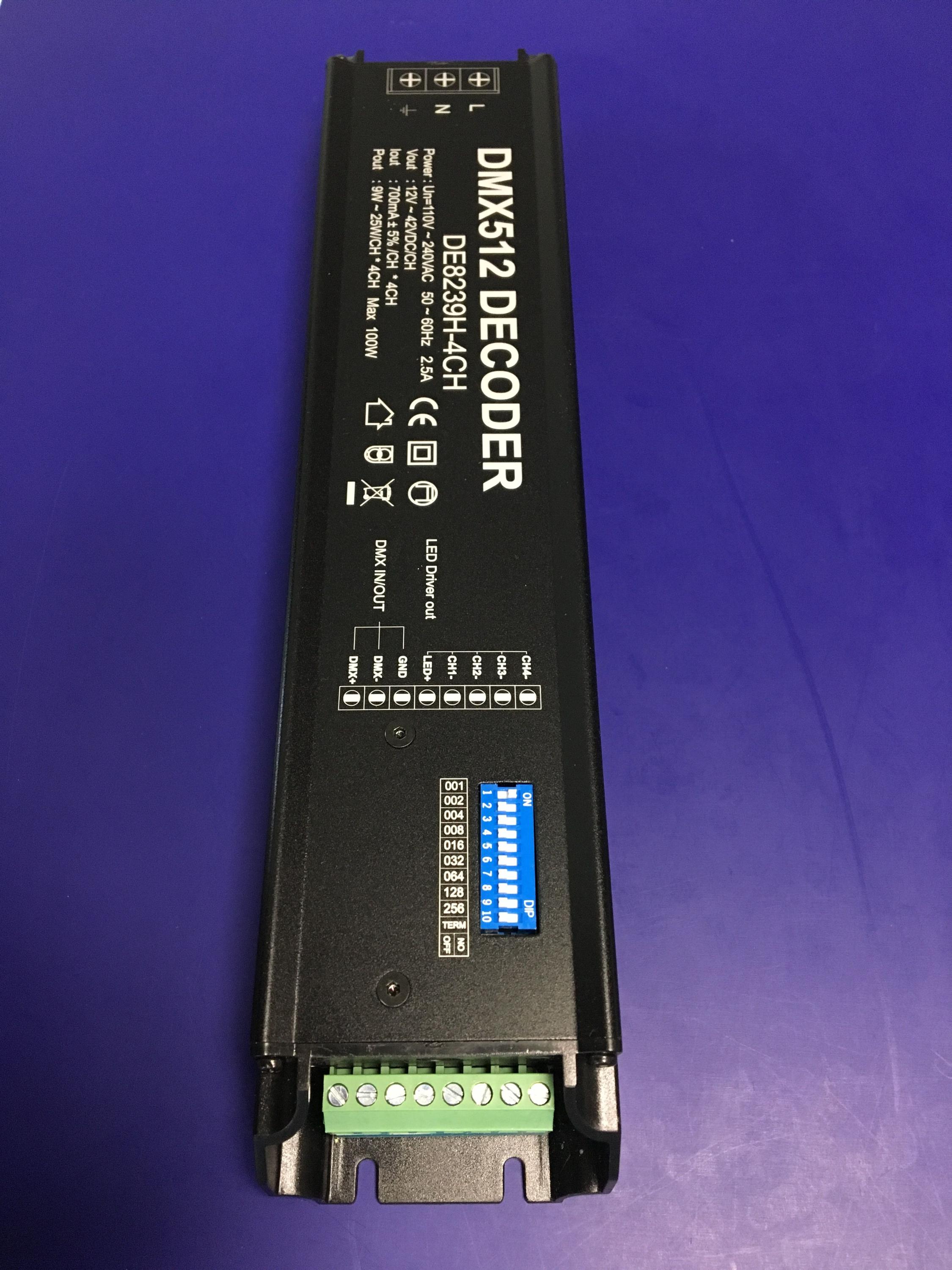 New Products 4 Channel Output RGBW 100W DMX 512 LED Driver 230V