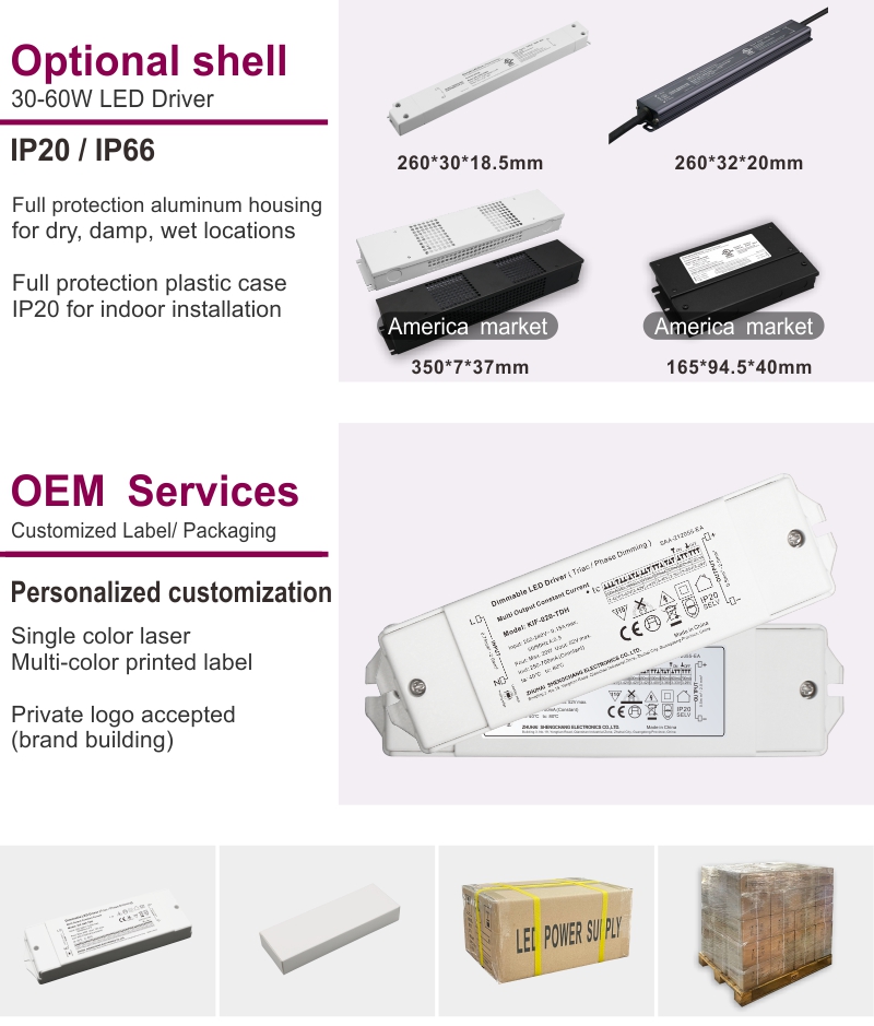 UL Listedled Power Supply 250ma 350ma 500ma 600ma 700ma Triac 010v Co<i></i>nstant Current Dimmable Led Driver
