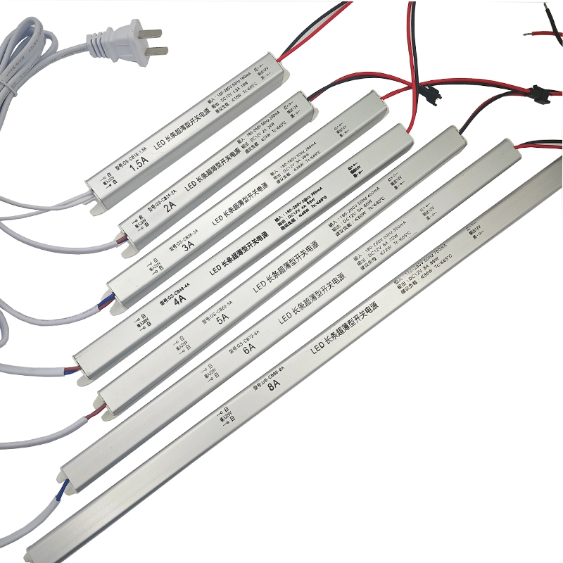 Factory Supplier 180-260V Uont 12V/24V 1A-8A LED Driver Transformer Lighting Driver Switching Power Supply (18-96W)
