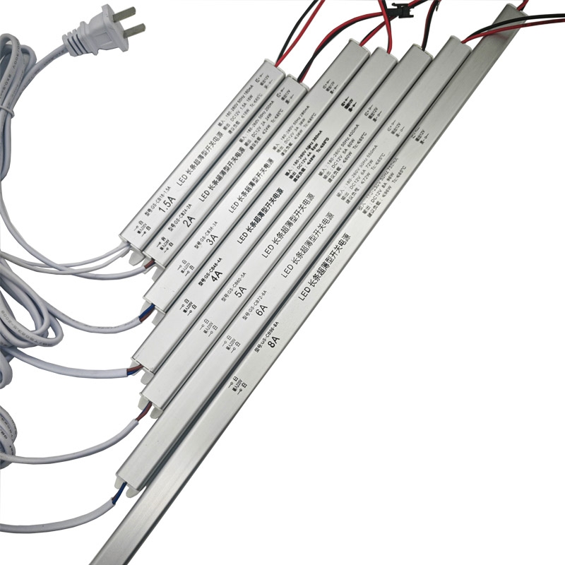 Factory Supplier 180-260V Uont 12V/24V 1A-8A LED Driver Transformer Lighting Driver Switching Power Supply (18-96W)