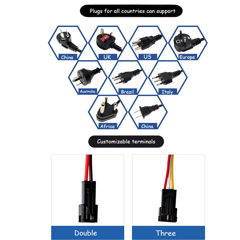Factory Supplier 180-260V Uont 12V/24V 1A-8A LED Driver Transformer Lighting Driver Switching Power Supply (18-96W)