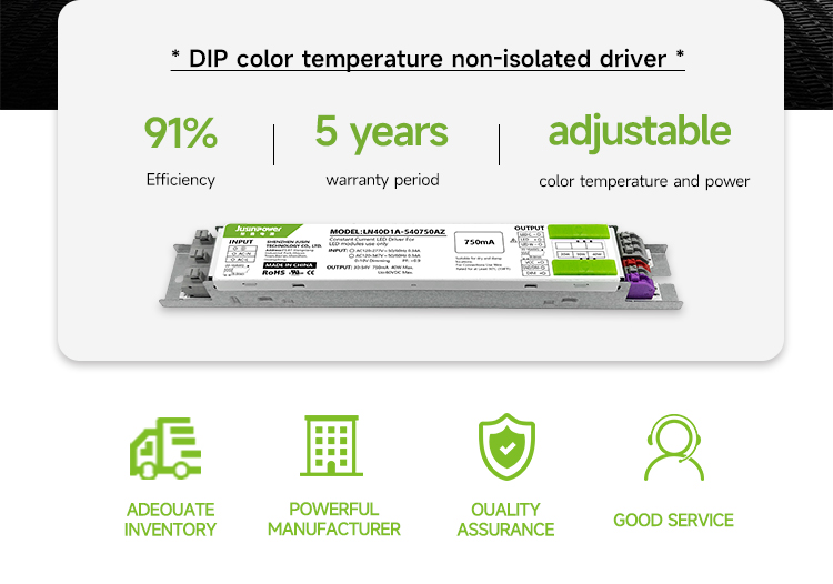 Ultra-thin Co<i></i>nstant Current 60w Driver with Adjustable Color Temperature 0-10V Bi-Level Dimming Led Driver