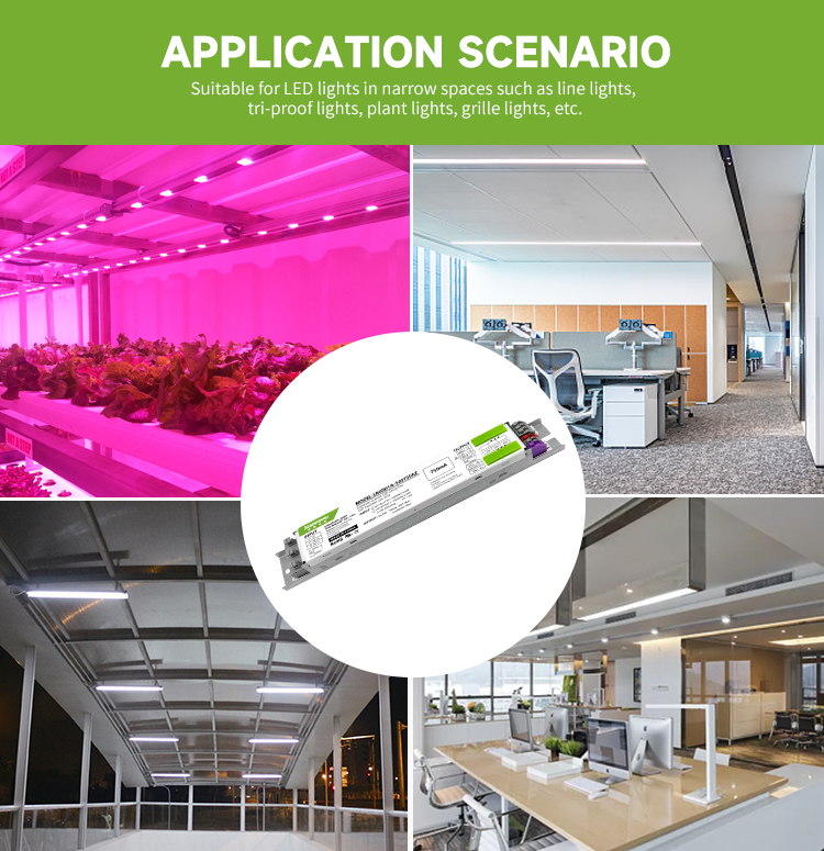 Ultra-thin Co<i></i>nstant Current 60w Driver with Adjustable Color Temperature 0-10V Bi-Level Dimming Led Driver