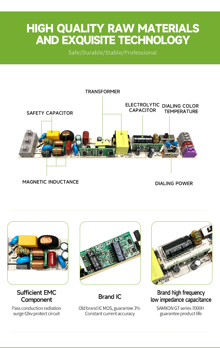 Ultra-thin Co<i></i>nstant Current 60w Driver with Adjustable Color Temperature 0-10V Bi-Level Dimming Led Driver