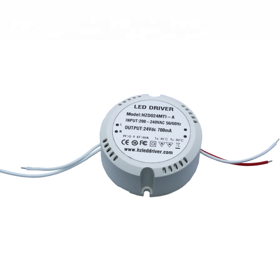 Round 12W 15W 16W 18W 20W 24W 550mA 700mA Round Triac Dimmable LED Driver 24Wpicture2