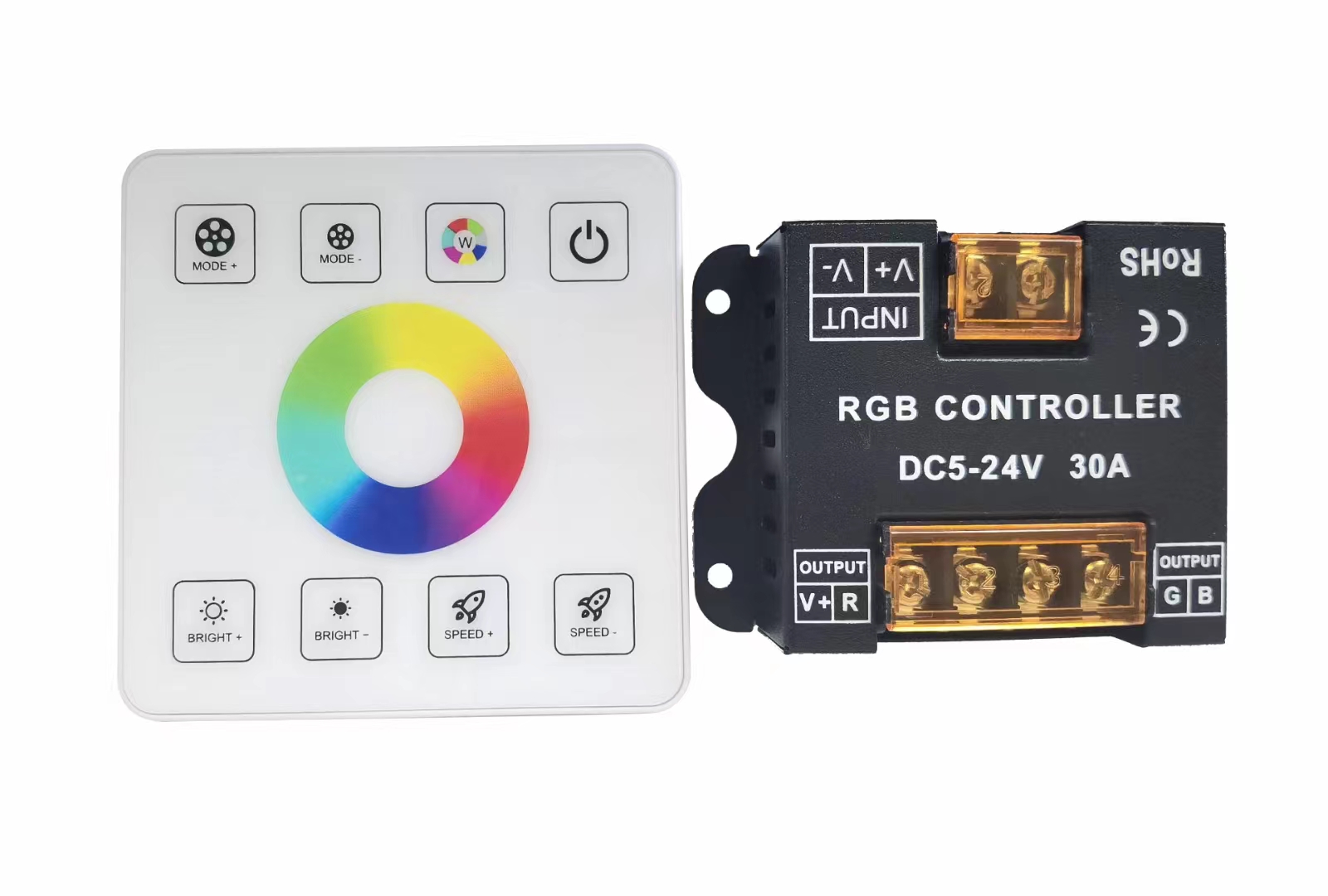 DC5-24V Dimmer/CCT/RGB/RGBW/RGBWC Wall Mounted Controller DM500picture2