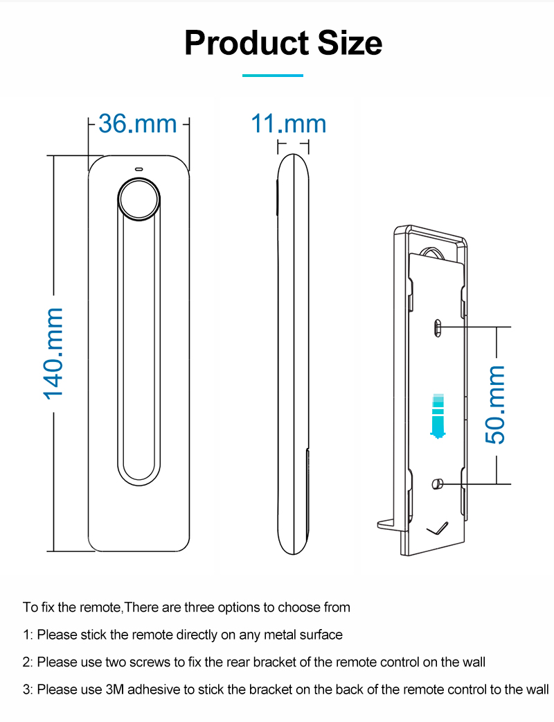 Ultra Thin Touch Slide RF 2.4G Wireless Single Color LED Dimmer Controller DM700picture2
