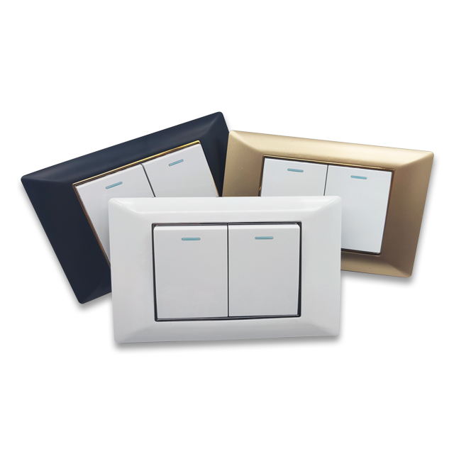 Light Switch Flame Retardant PC Panel American Wall Switch Electric Home Modern Switch SW400