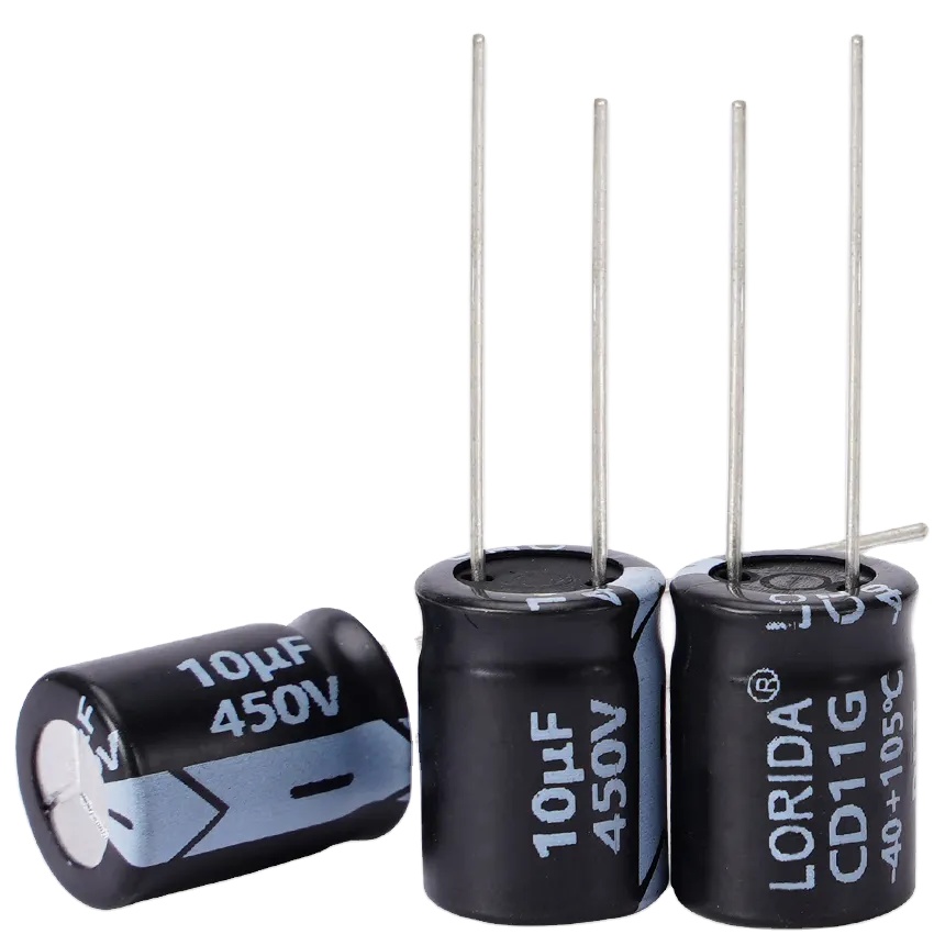 high frequency 450V 10UF LED switching power supply DIP aluminum electrolytic capacitor LCA200