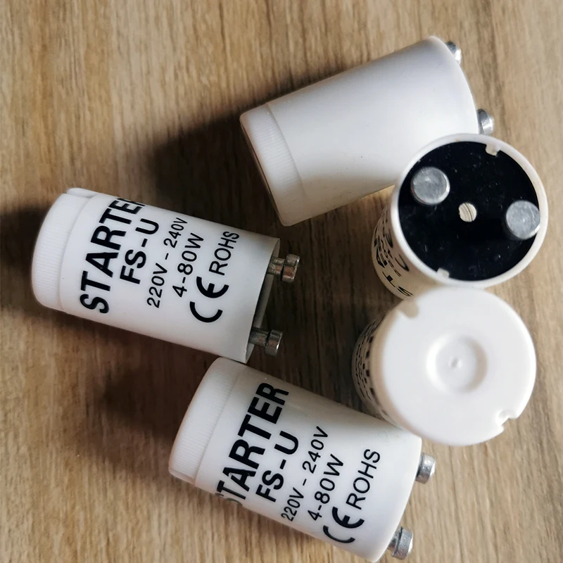 White AC220V-240V 4-125W Fluorescent Tube Fuse Starter Ballast Starter STA300picture3
