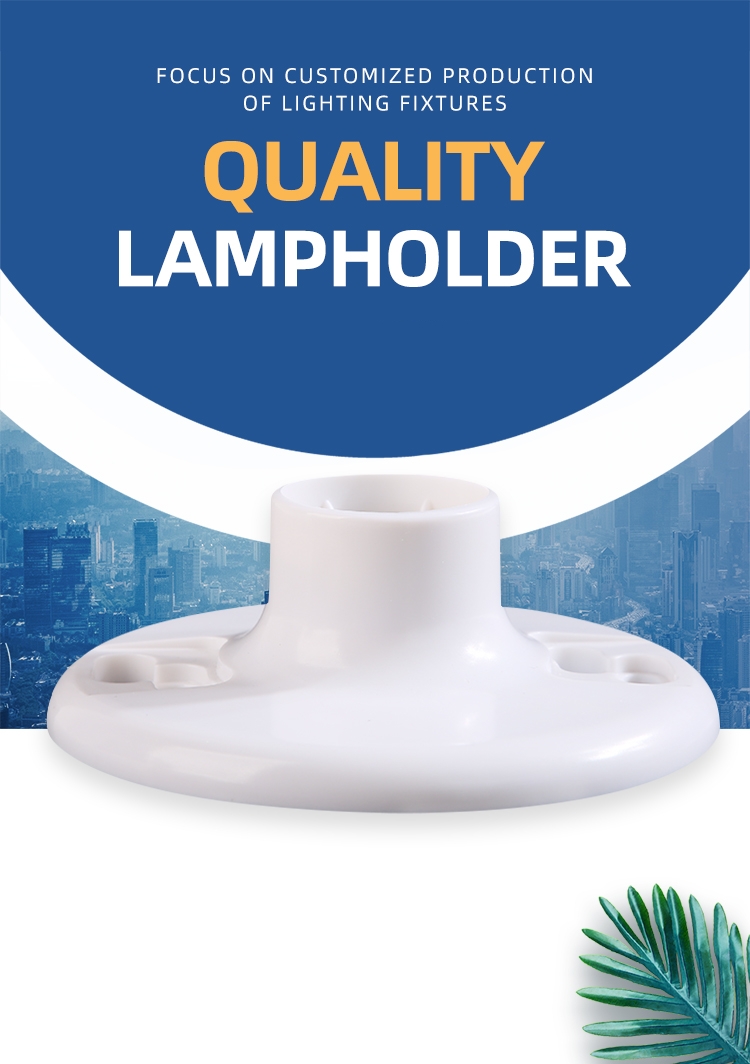 Hot Sale Screw Light Bulb ba<i></i>se Pc Material E26 Bulb Holder Light 600V 660W Plastic Lamp Holders Lamp ba<i></i>ses