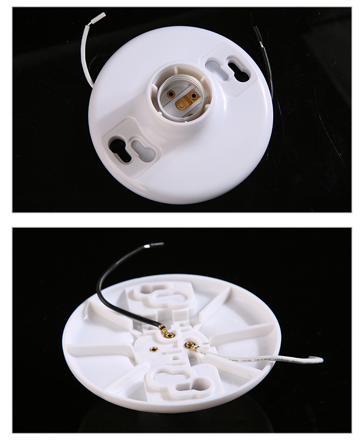 Hot Sale Screw Light Bulb ba<i></i>se Pc Material E26 Bulb Holder Light 600V 660W Plastic Lamp Holders Lamp ba<i></i>ses