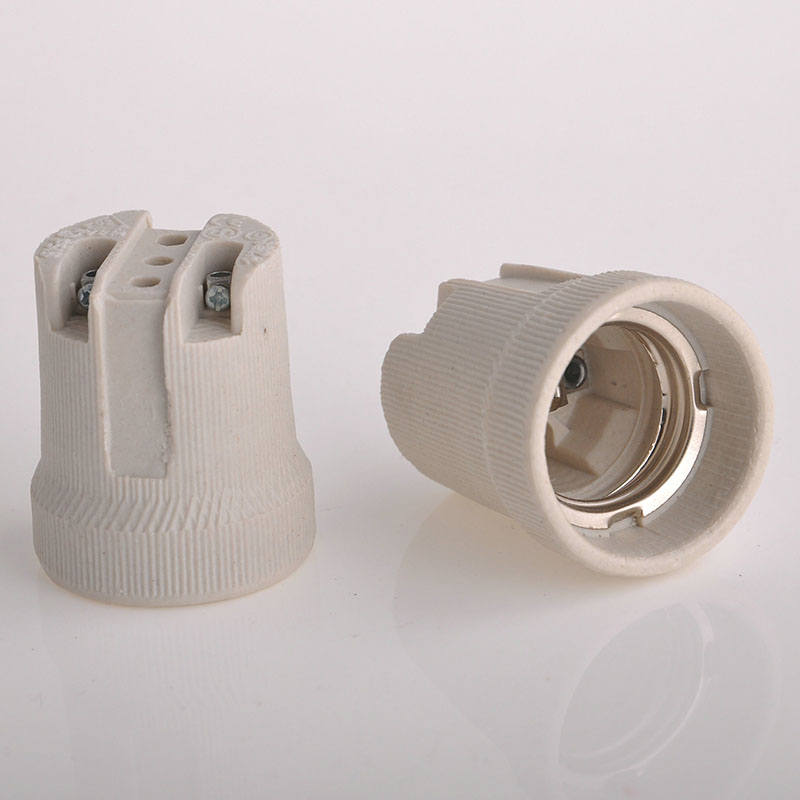 E26 E27 F519 Porcelain Lamp Holder Ceramic Lamp Socket Screw Lamp ba<i></i>se