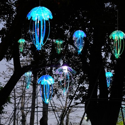LED Jellyfish Light Colorful Fiber Optic Garden Decoration FBL1000picture4