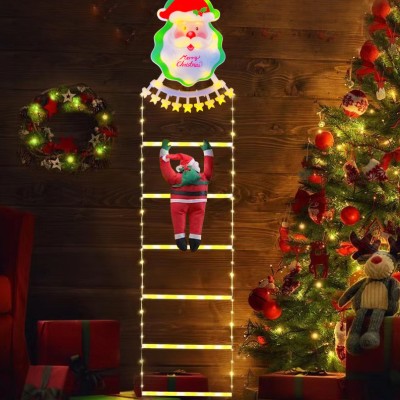 Christmas LED Ladder Lights with Climbing Santa Claus Christmas Decorations Lights XMS1400picture3