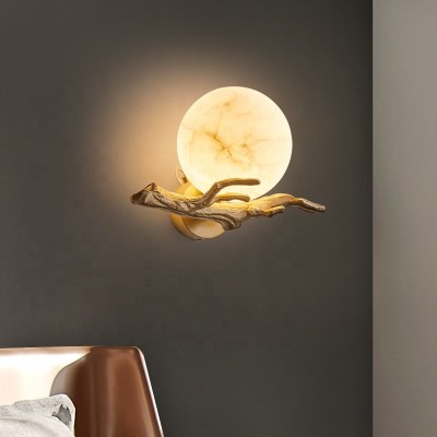 Classical Moon Design Copper Marble Wall Lamp CM150picture7