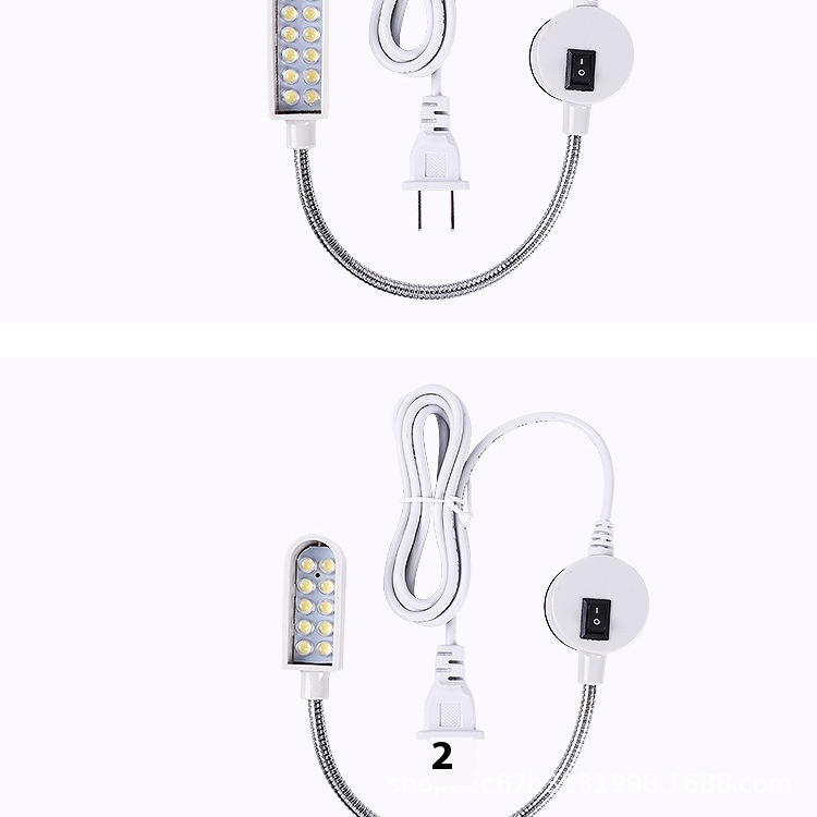 30 Beads LED Sewing Machine Lamp Strong Magnetic Work 20 Beads Flat Car Lighting 830 Sewing Machine Eye Protection for Apparel