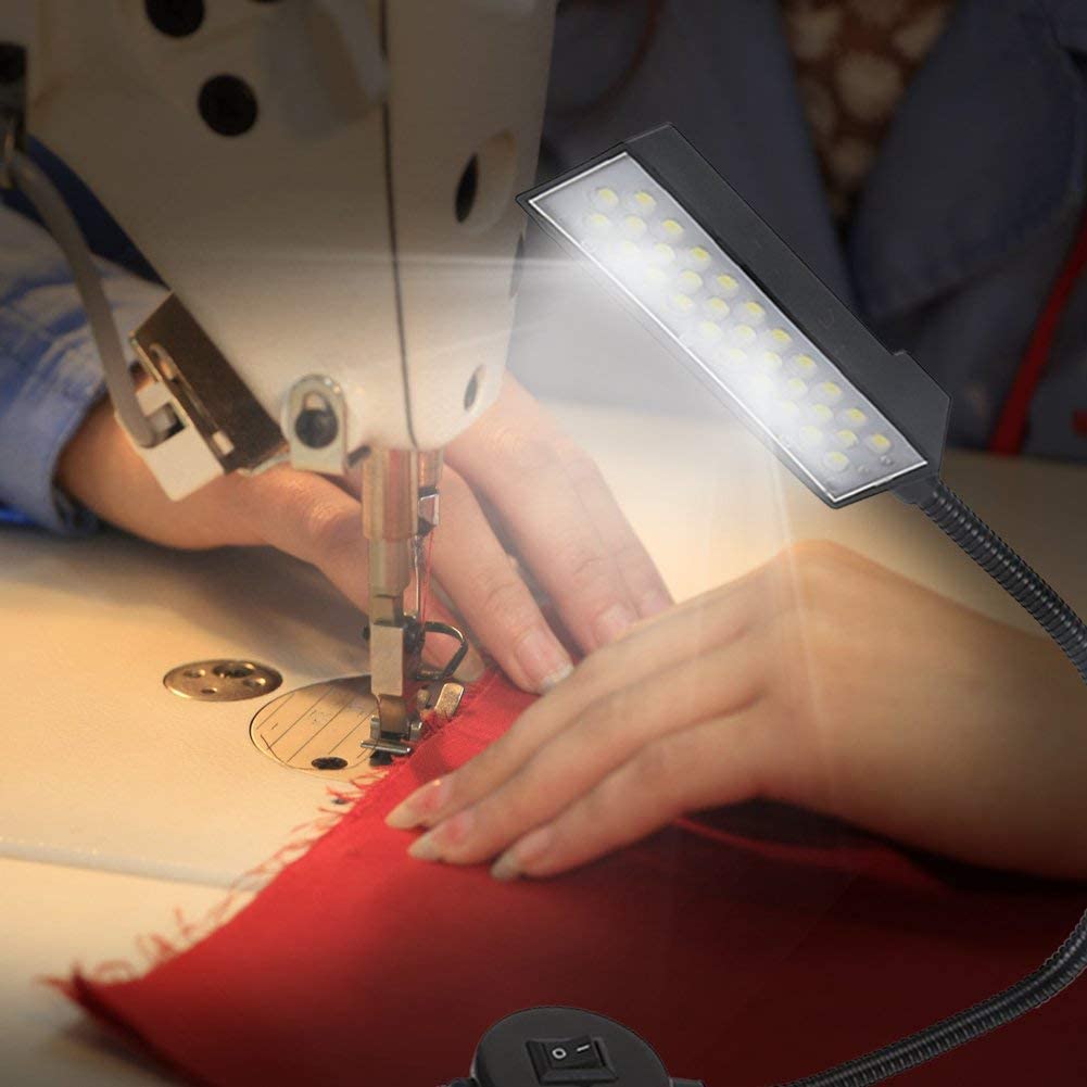 LED Sewing Machine Light, 30 LED Flexible Gooseneck Lamp with Magnetic ba<i></i>se Multipurpose Work Light for Reading, Crafting, DIY