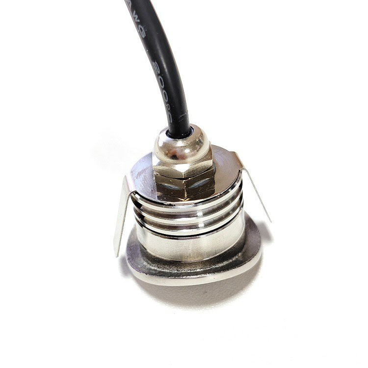 IP65 1W  Puck Round Stainless Steel Led Handrail Light  for Path Bridge Railing Stair Railing Led Deck Light