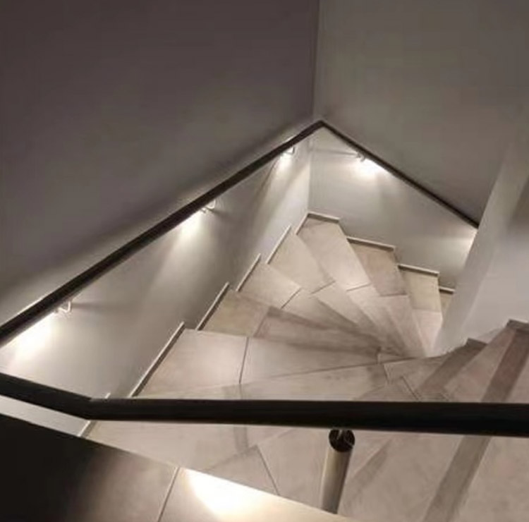 IP65 1W  Puck Round Stainless Steel Led Handrail Light  for Path Bridge Railing Stair Railing Led Deck Light