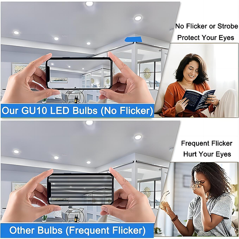6w Glass GU10 Bulbs 60 SMD2835 LED Spot Light GGR800picture4