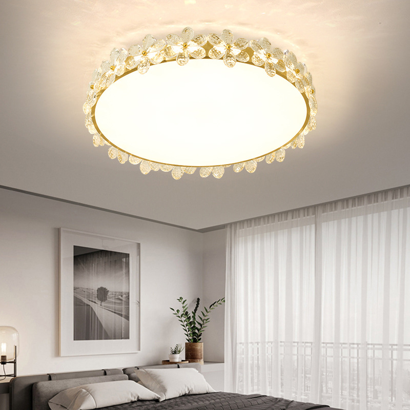 Crystal Ceiling Light Luxurious Cream Style Ceiling Lamp CL430picture2