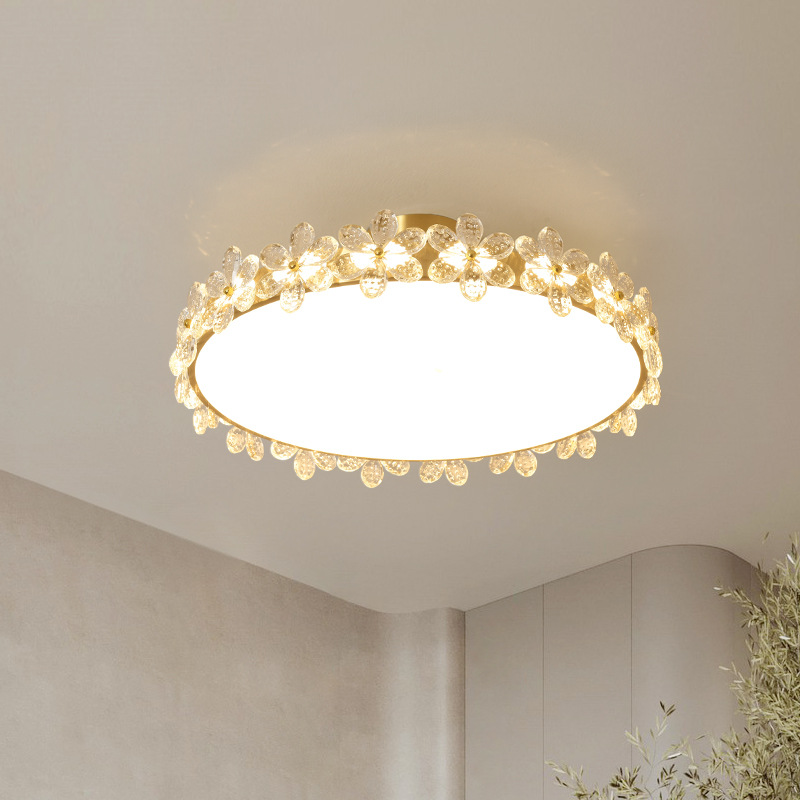 Crystal Ceiling Light Luxurious Cream Style Ceiling Lamp CL430picture3