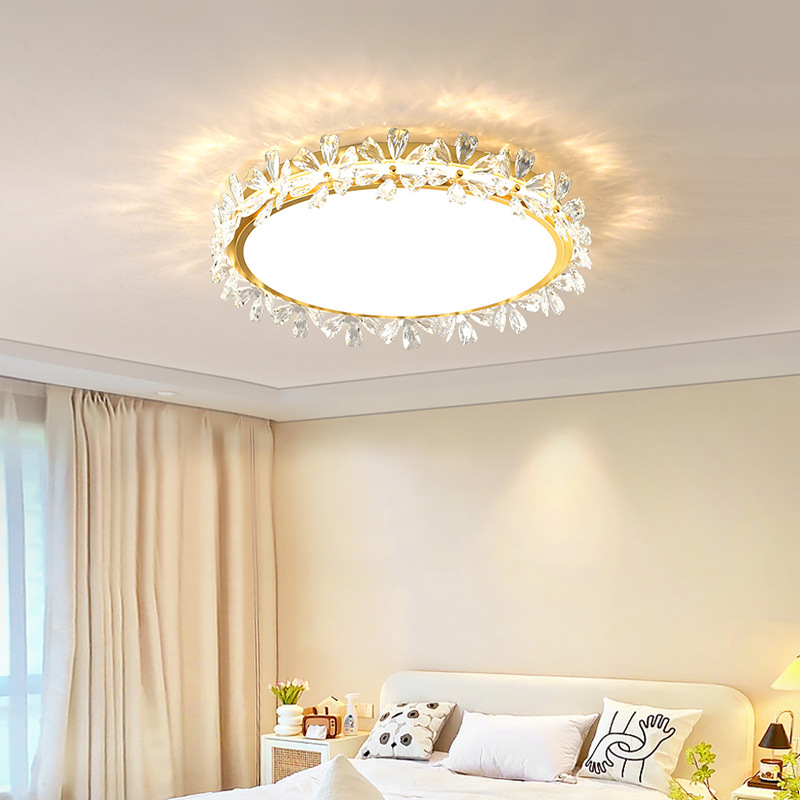 Crystal Ceiling Light Luxurious Cream Style Ceiling Lamp CL430picture4