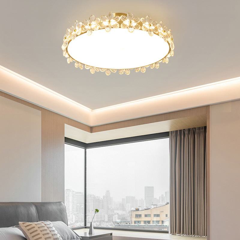 Crystal Ceiling Light Luxurious Cream Style Ceiling Lamp CL430picture5