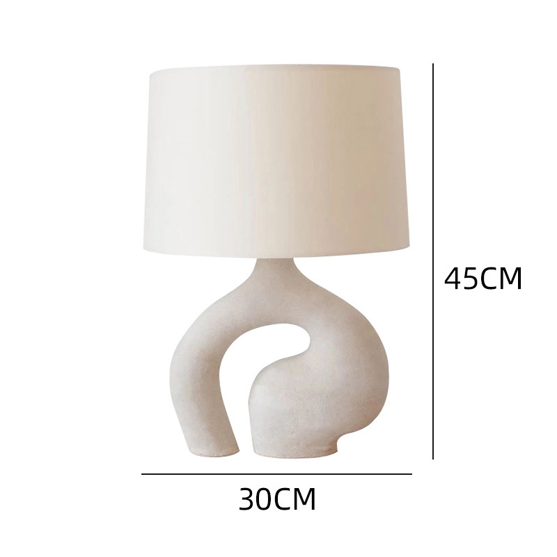 Modern Resin Base Cloth Cover Creative Desk Lamp DTL1880picture2