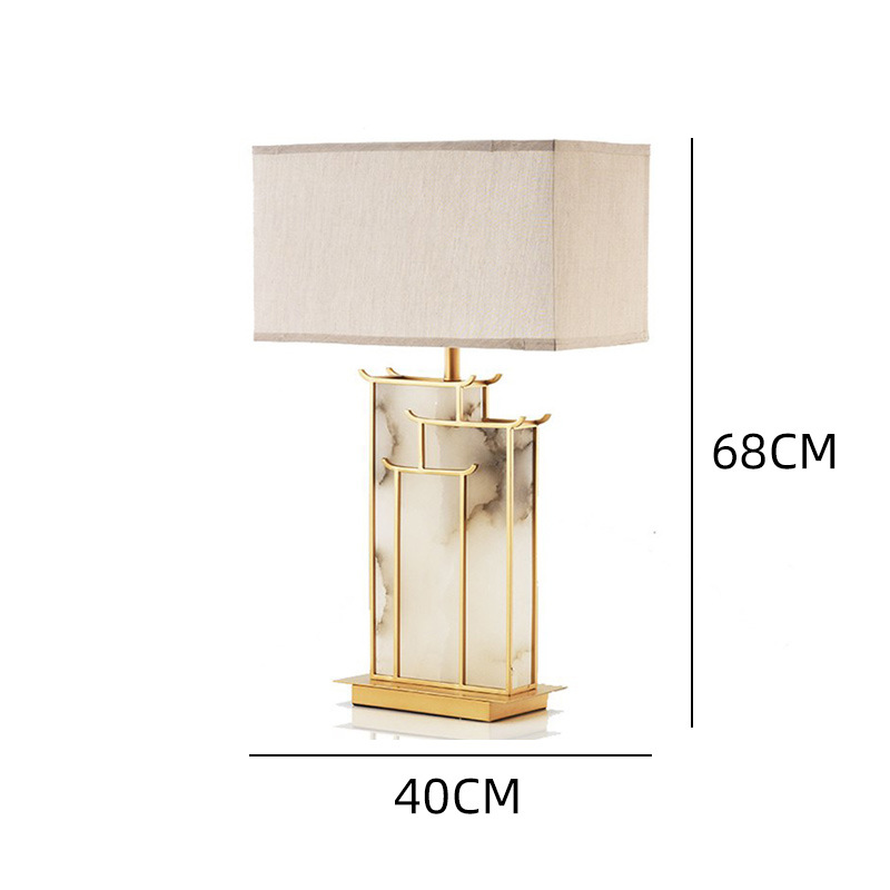 Luxury Resin Base Cloth Cover Table Lamp DTL1890picture6