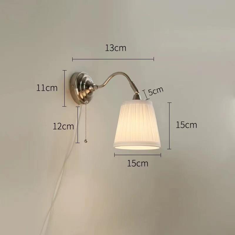 American Retro Luxury Bedroom Bedside Wall Lamp WL1460picture3
