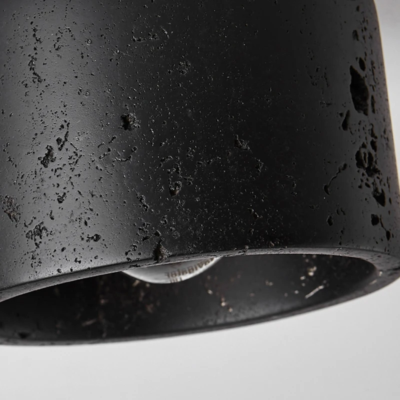 Italian Black Travertine Marble Decor Lamp LED Ceiling Light CL450picture6
