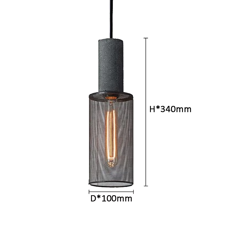 Modern Creative Stone Shade Iron Droplight Small Pendant Lamp for New Atmosphere for Restaurant Clothing Store Bedroom Decor