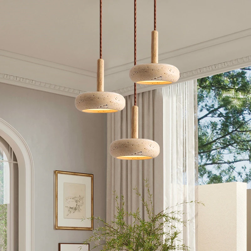 Wabi Sabi Travertine Pendant Light PEN560picture2