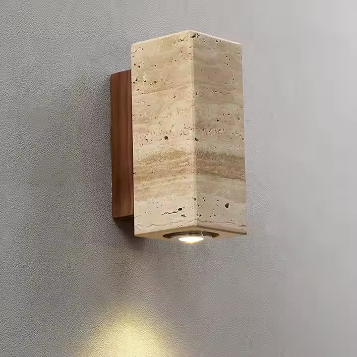 Creative New Cement Terrazzo LED Chandelier Wabi Sabi Style Pendant Light for Restaurant Coffee Shop Bedroom Small Bedside Lamp