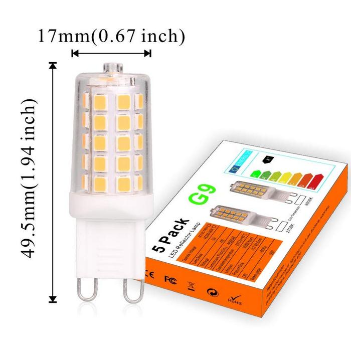 2700K 3000K 4000K 220V 2W 3W 4W 5W G9 Led Light Bulb