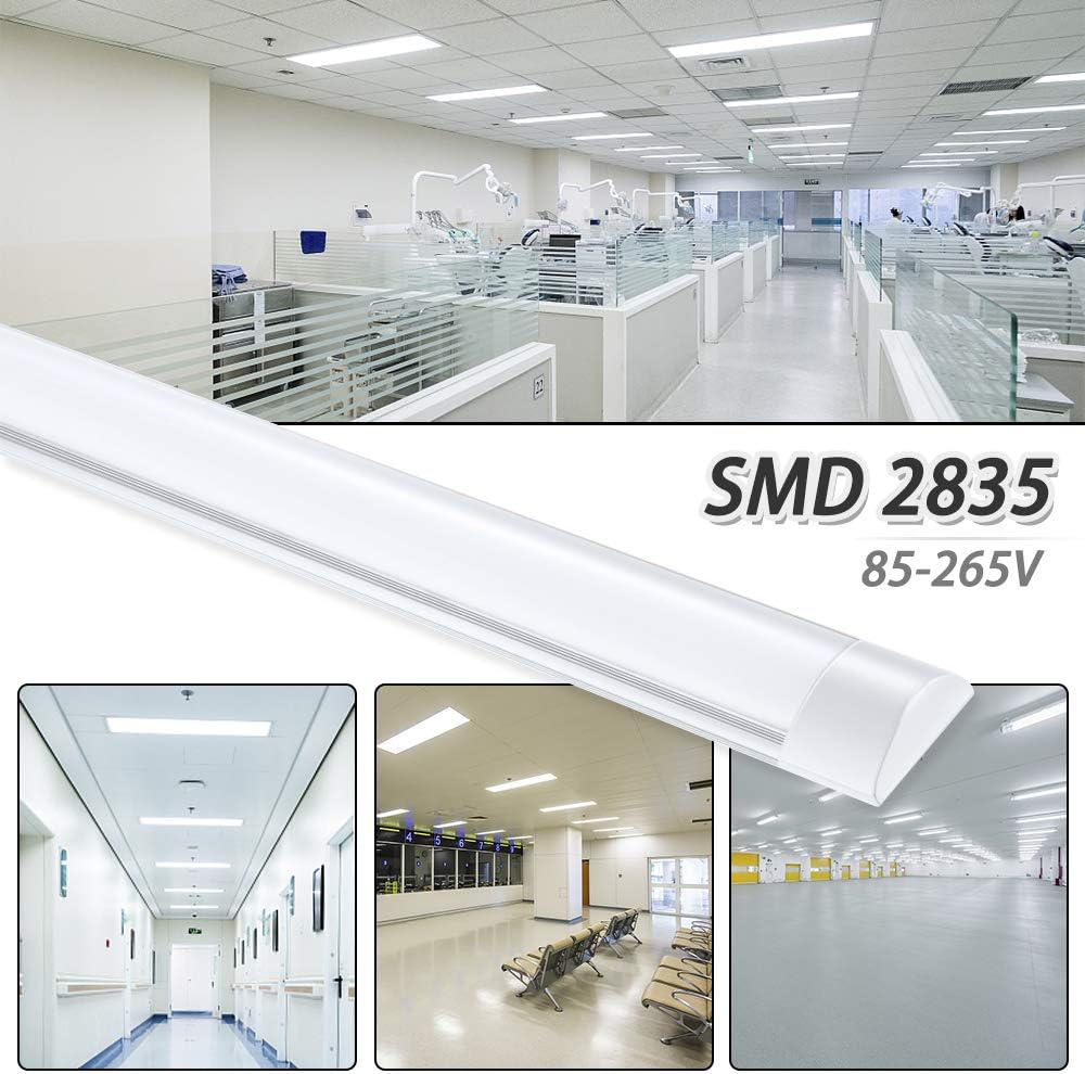 Best Selling Ceiling Office Pendant Linear LED Batten Light Large Surface High Power 18W 24W 36W 40W Purification Lamp