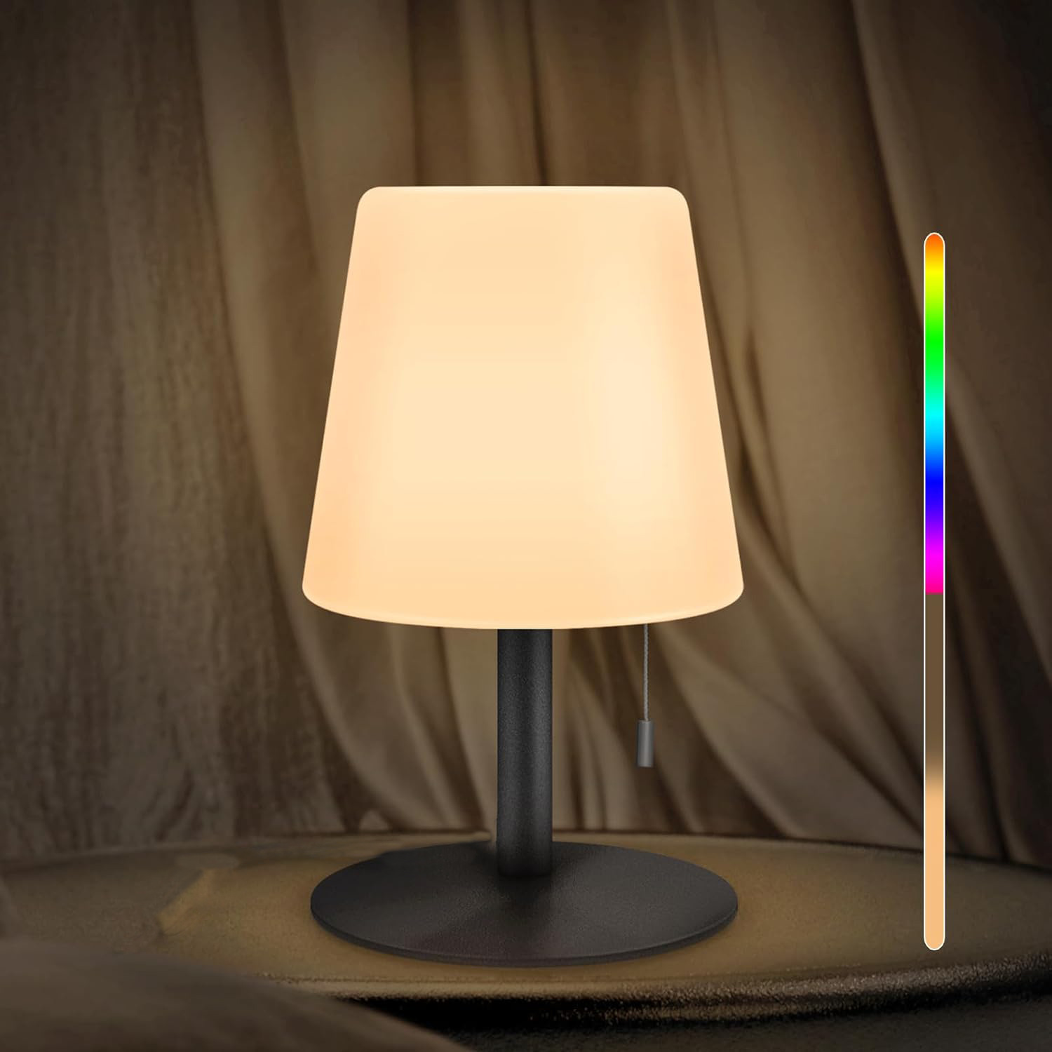 16 Color Dimmable Restaurant Hotel USB Rechargeable LED Table Lamp DTL2000picture3