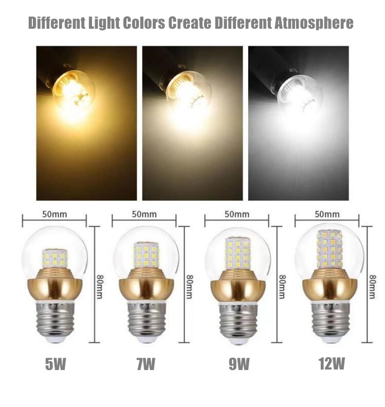 2700-6500K 3 CCT Flicker Free 5W 7W 9W 12W G50 Globe E27 LED Bulb SP2100picture3