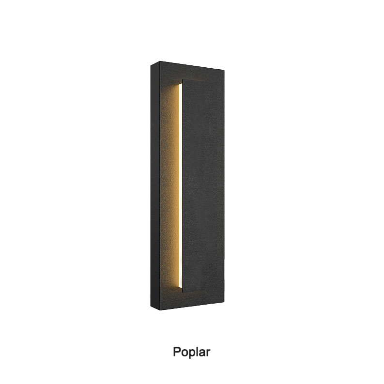 Modern Outdoor LED Bathroom Wall Sco<i></i>nce 100 cm Black IP 65 Waterproof Aluminum with Classic 90 Polycarbo<i></i>nate Diffuser
